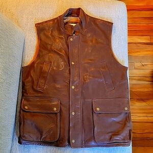 Men's Leather Vest